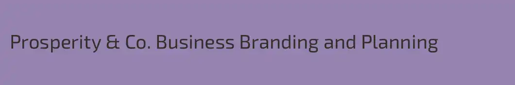 Prosperity & Co. Business Branding and Planning